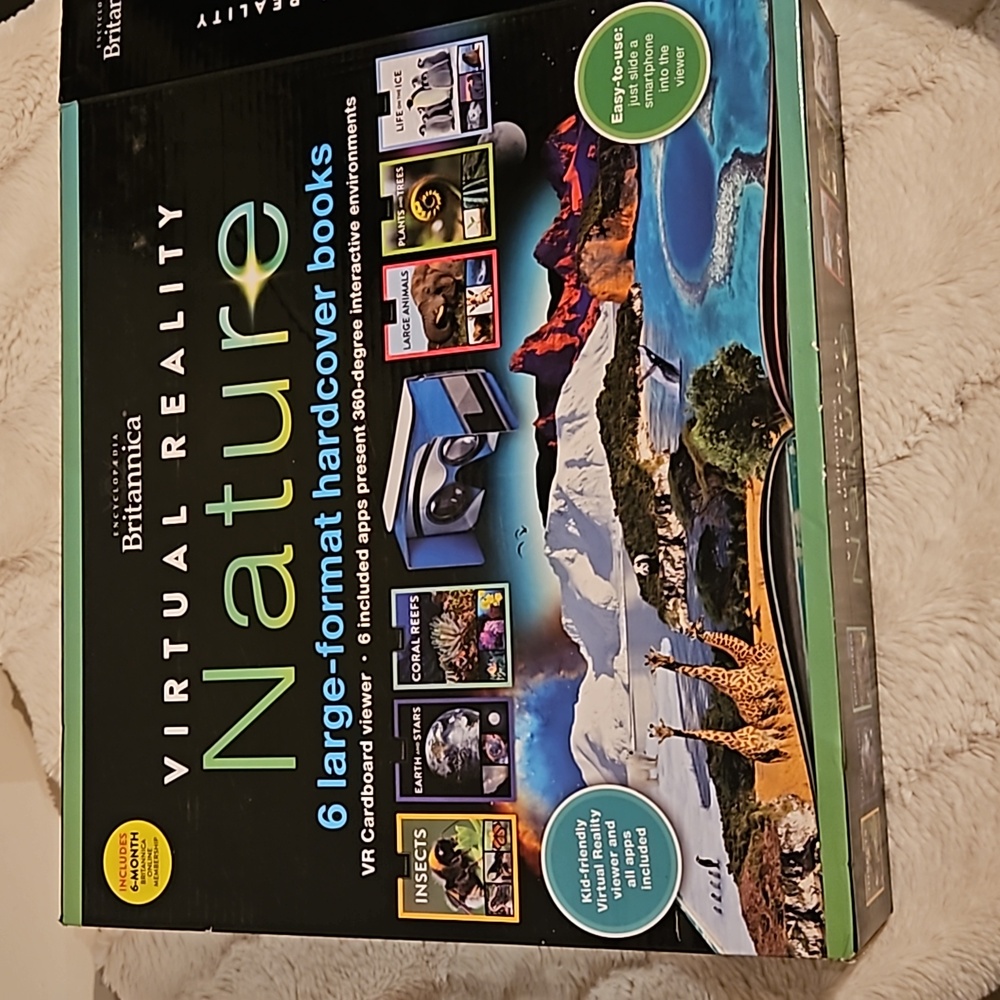 New encyclopedia Britannica virtual reality nature set